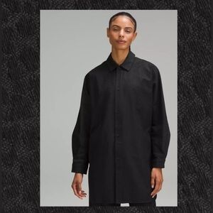 LULULEMON LAB Jacquard Relaxed-Fit Shirt In Leopardo Jacquard MED Black Size 8